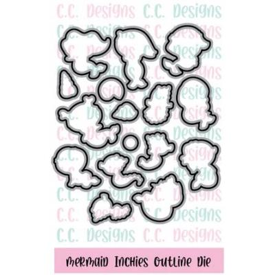 C.C. Designs Outline Die - Mermaid Inchies